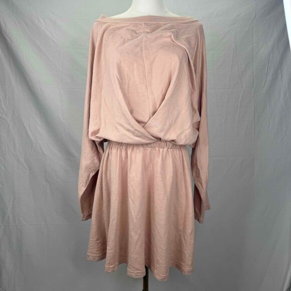 Free People FP Beach Santa Maria Slouchy Mini Dress Dolman Sleeves Size Large - Picture 2 of 16